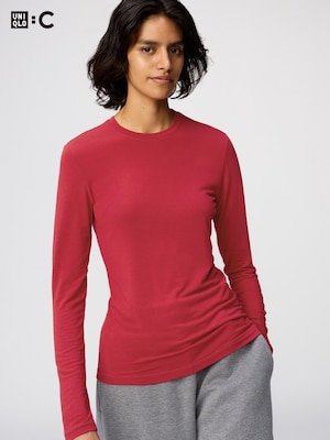 HEATTECH EXTRA WARM Cashmere Blend Crew Neck T-shirt | Long Sleeve