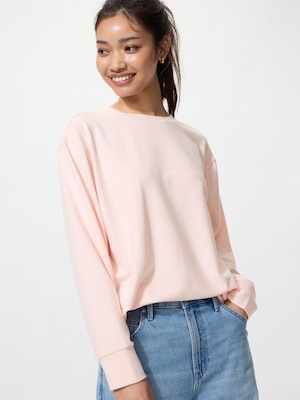 Soft Knitted Fleece Crew Neck T-shirt | Long Sleeve