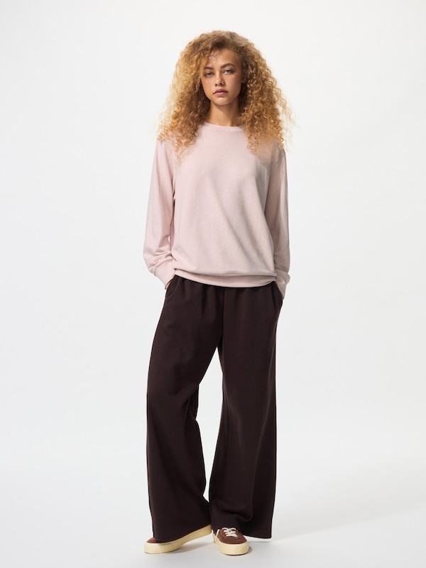 Soft Knitted Fleece Crew Neck T-shirt