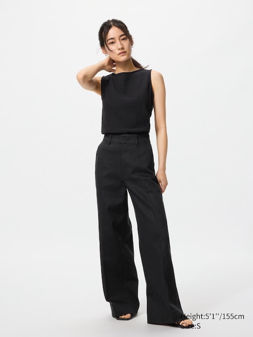 WOMEN'S WIDE TROUSER JEANS UNIQLO MY