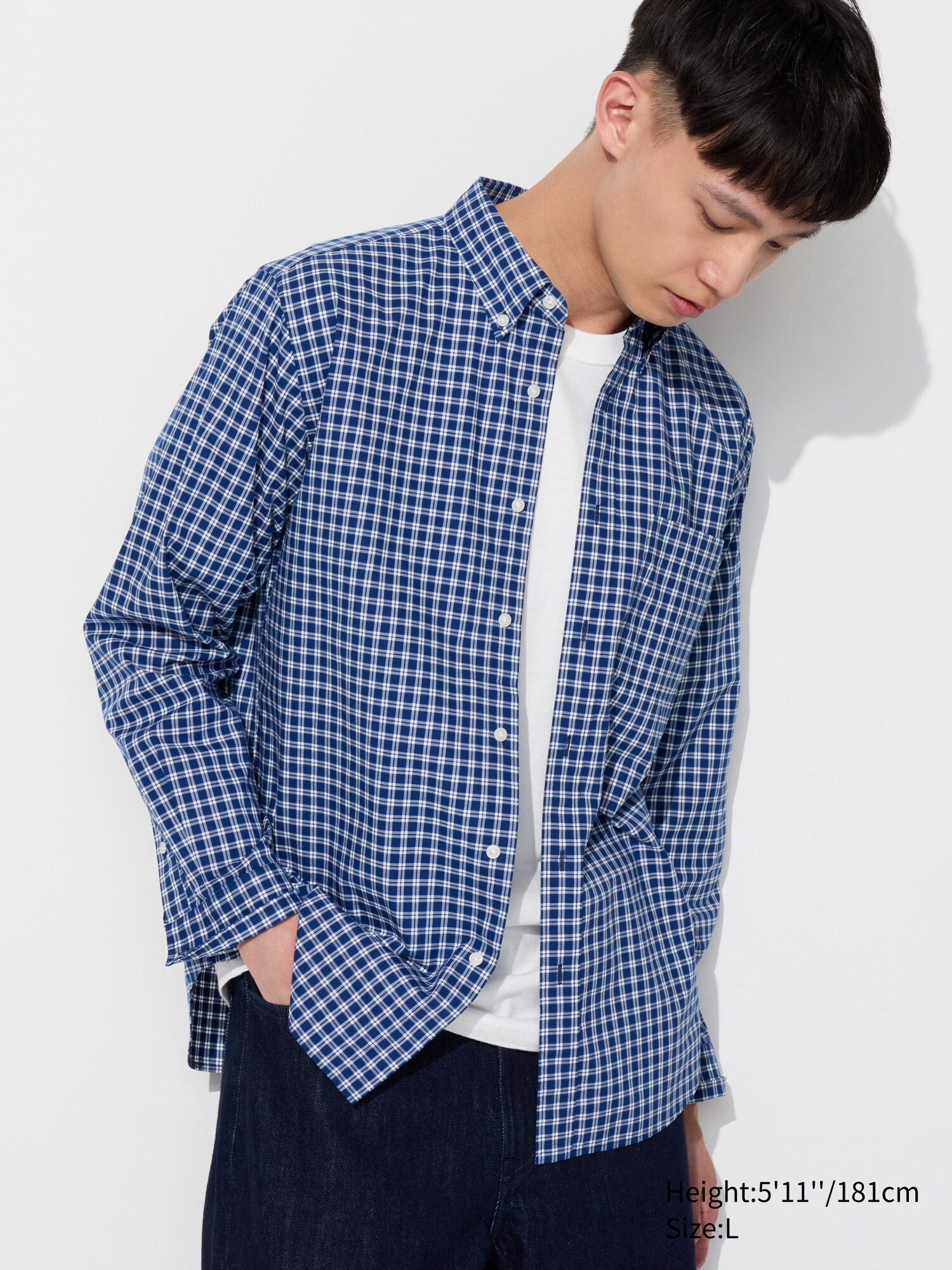 Broadcloth Shirt Long Sleeve Checked