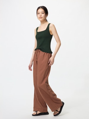 Linen Blend Easy Pants