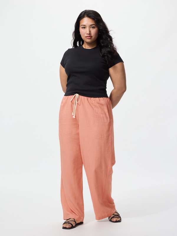 Linen Blend Easy Pants