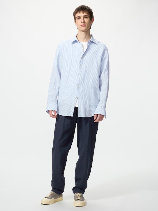 Premium Linen Shirt | Long Sleeve | Stripe