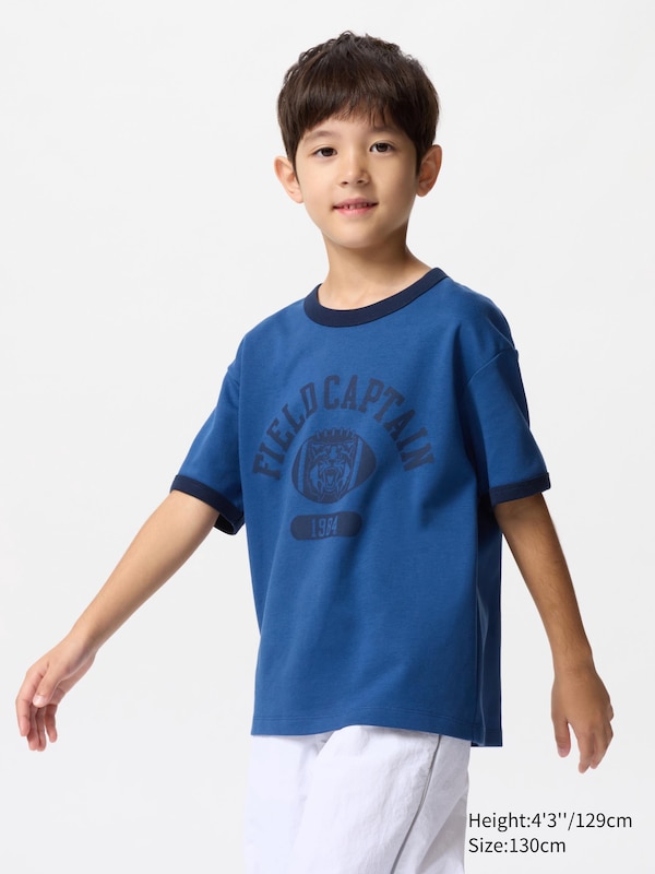 AIRism Cotton Graphic Crew Neck T-shirt