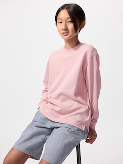 AIRism Cotton Crew Neck T-shirt | Long Sleeve