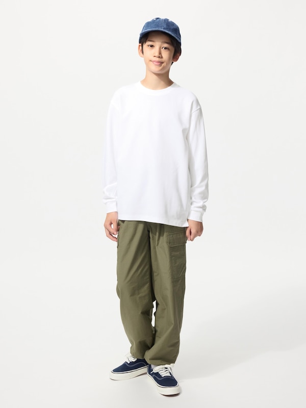 AIRism Cotton Crew Neck T-shirt | Long Sleeve