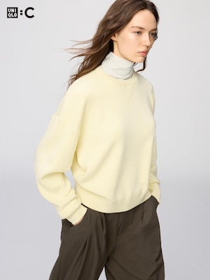 Smooth Cotton Crew Neck Sweater