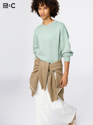 Smooth Cotton Crew Neck Sweater