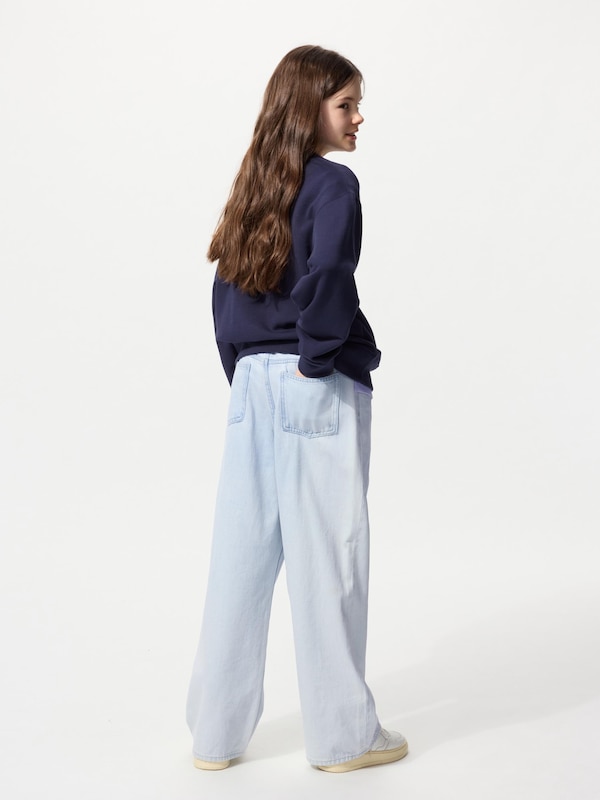 Wide Fit Straight Jeans | Zip-Fly | Denim