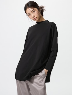 AIRism Cotton Relaxed Long T-shirt