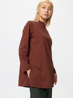AIRism Cotton Relaxed Long T-shirt