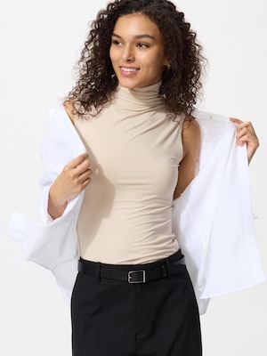 AIRism UV Protection High Neck T-shirt | Sleeveless