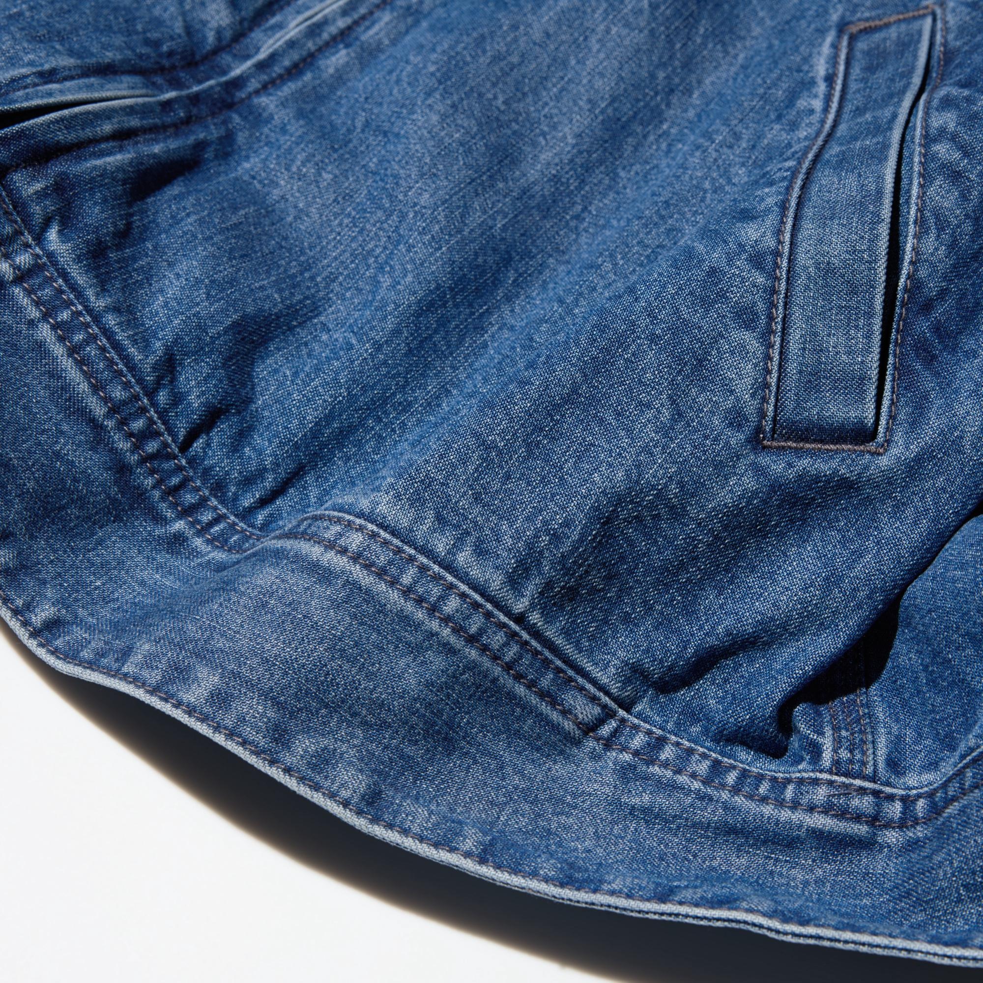 MEN'S ZIP UP BLOUSON | DENIM | UNIQLO MY