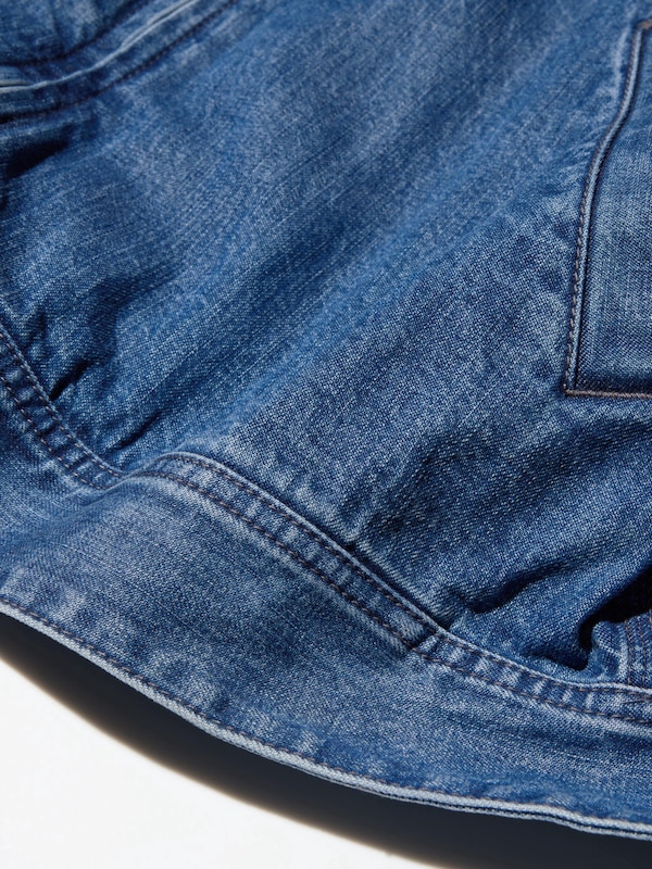 Zip Up Blouson | Denim