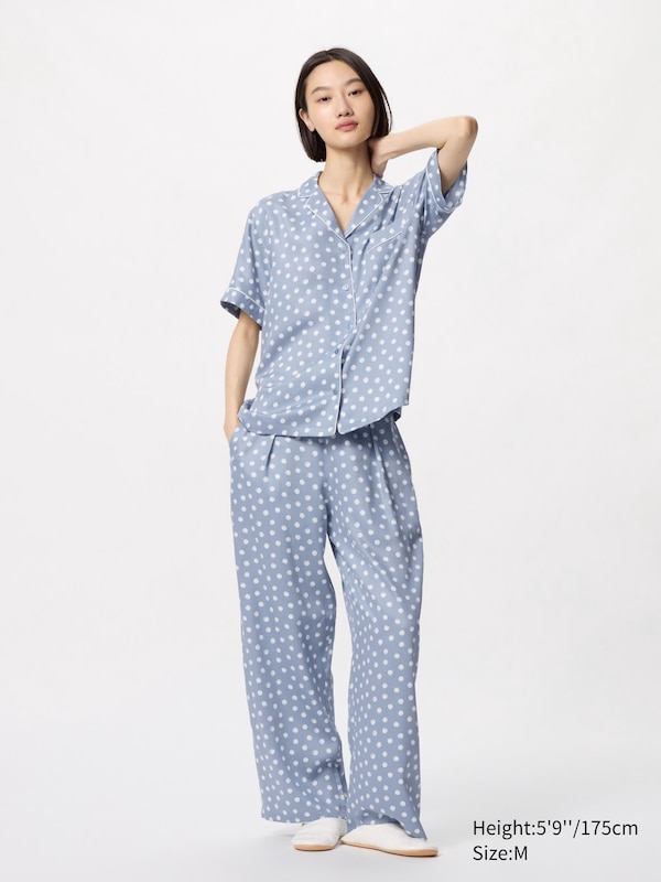 Satin Pajamas | Short Sleeve | Dot