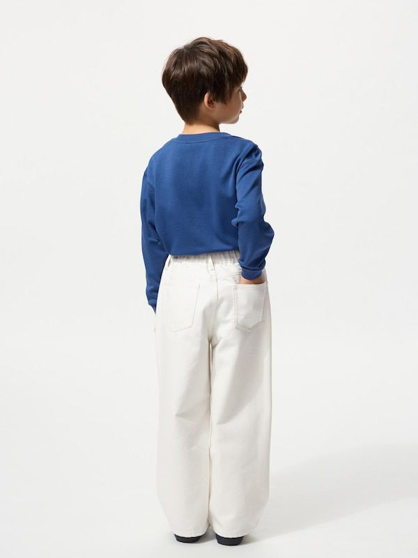 Wide Fit Straight Jeans | Pull-On