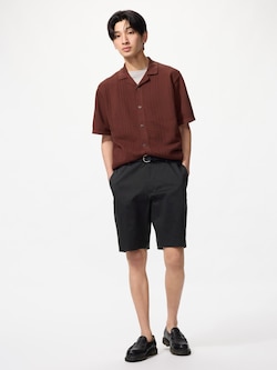 Stretch Slim Fit Shorts | Satin
