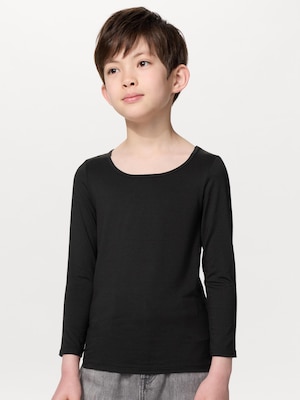 HEATTECH Scoop Neck T-Shirt | Long Sleeve