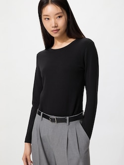 HEATTECH Ultra Warm Crew Neck T-Shirt | Long Sleeve