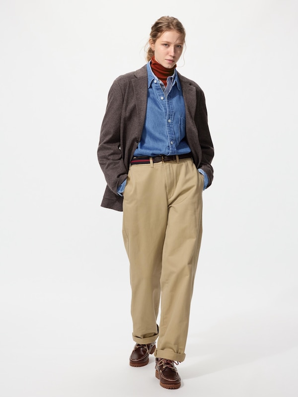 Straight Chino Pants/ Relaxed Fit