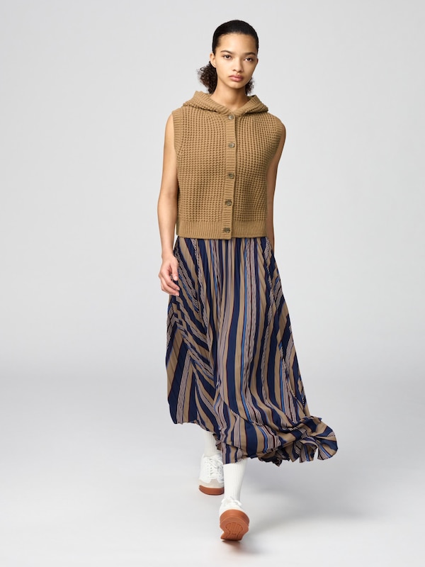 Waffle Knit Hooded Vest