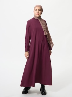 AIRism Cotton Flare Dress | Long Sleeve