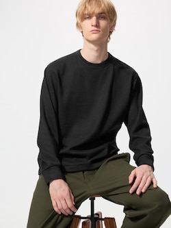 Soft Knitted Fleece Crew Neck T-shirt