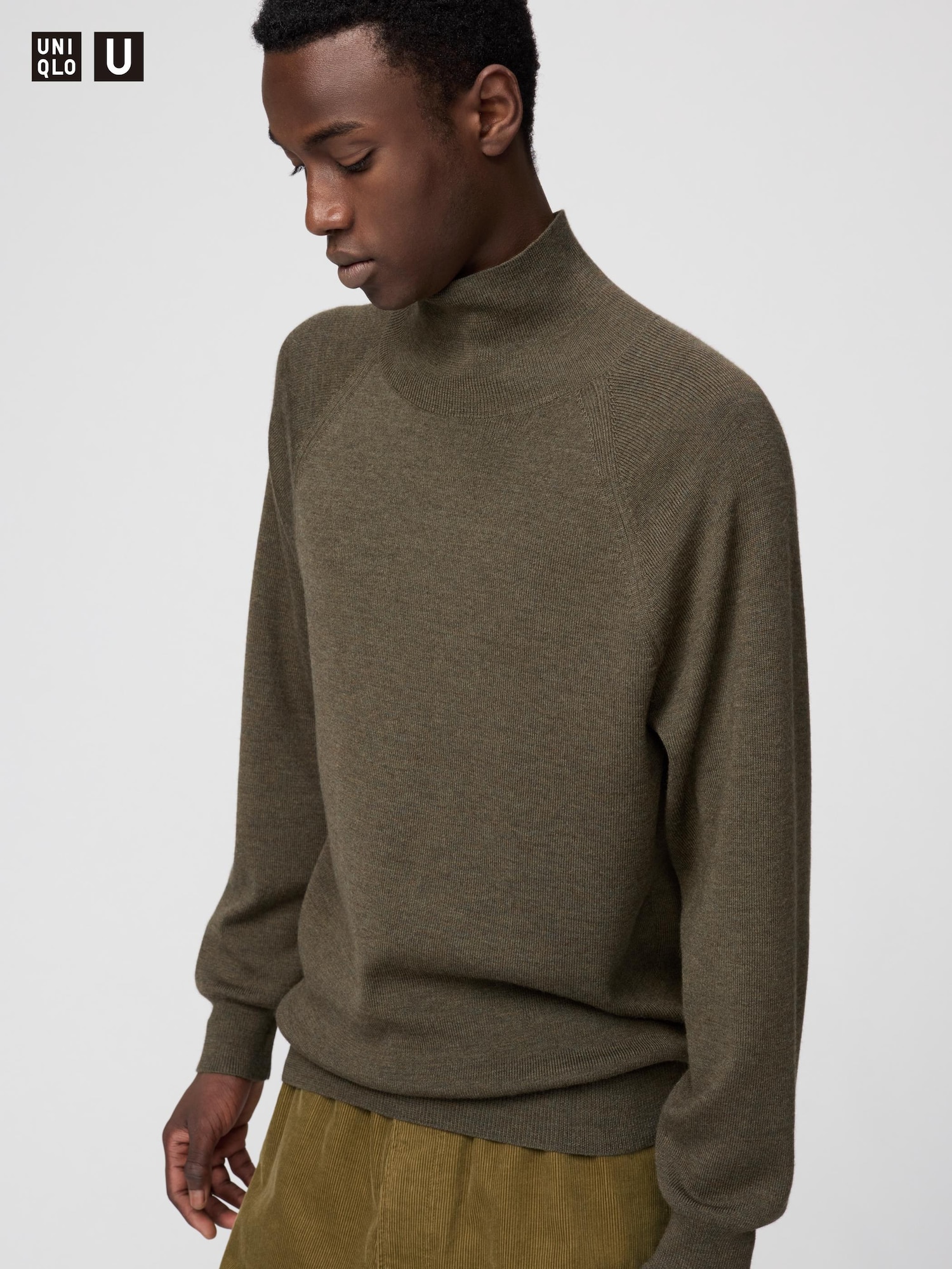 Men's High Neck Sweater | UNIQLO MY