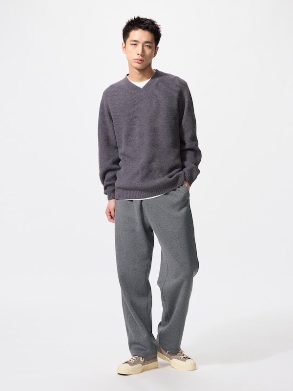 Knitted Fleece Easy Ankle Pants