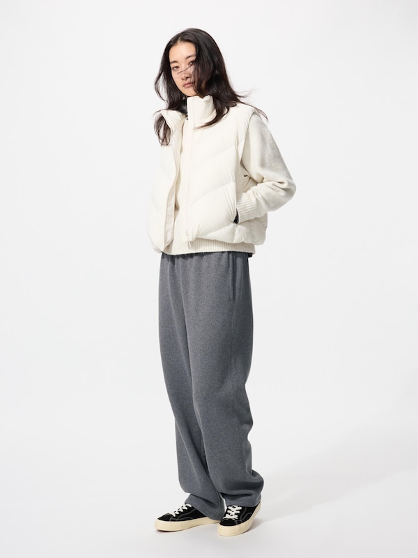 Knitted Fleece Easy Ankle Pants