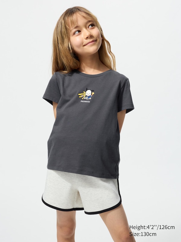 GIRLS Sanrio characters Cropped UT (Short Sleeve Graphic T-shirt)