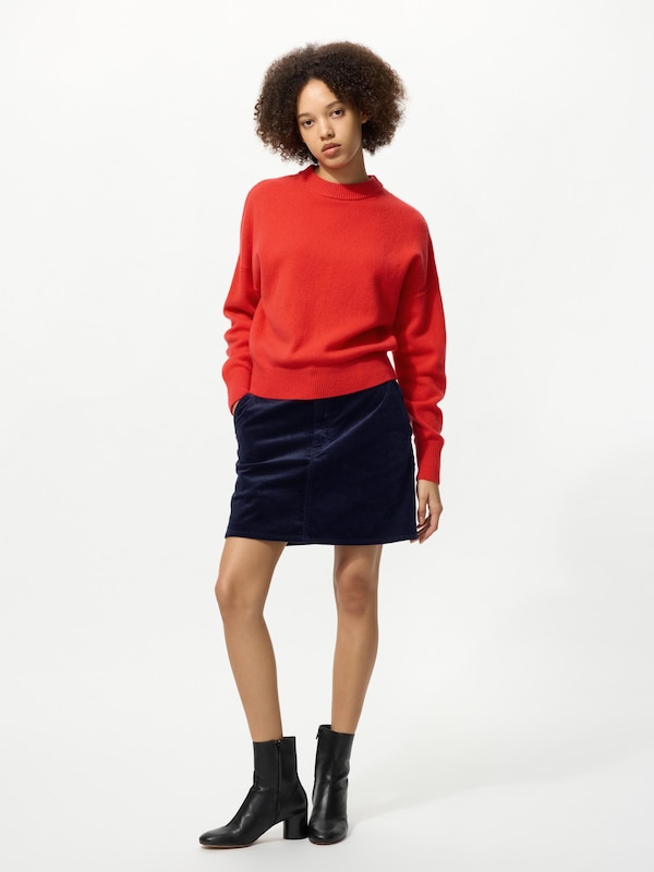 Lambswool Mock Neck Sweater