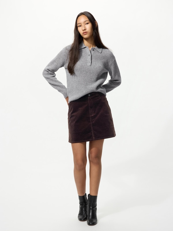 Corduroy Mini Skirt