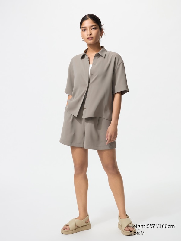 Drape Pleated Shorts