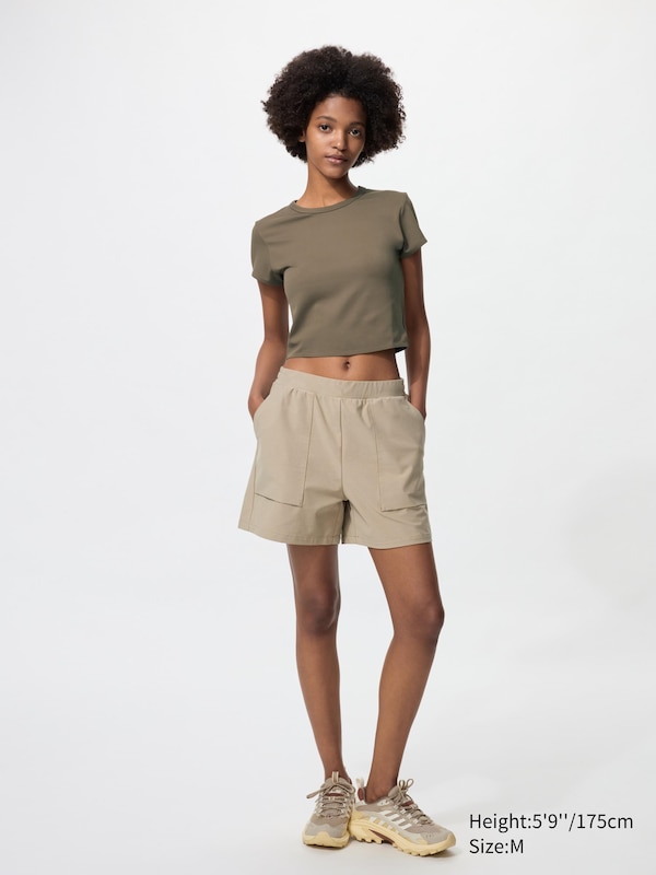 Stretch Cotton Short Pants