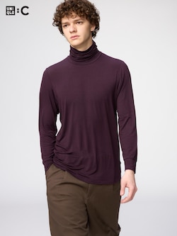 HEATTECH Extra Warm Cashmere Blend Turtle Neck T-shirt | Long Sleeve