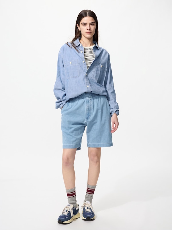 Stretch Easy Shorts | Denim