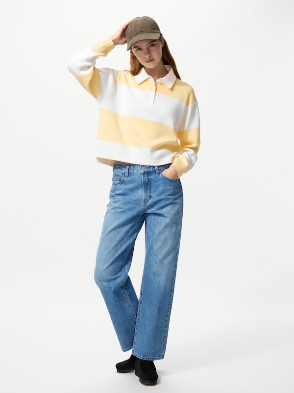 Smooth Cotton Polo Sweater