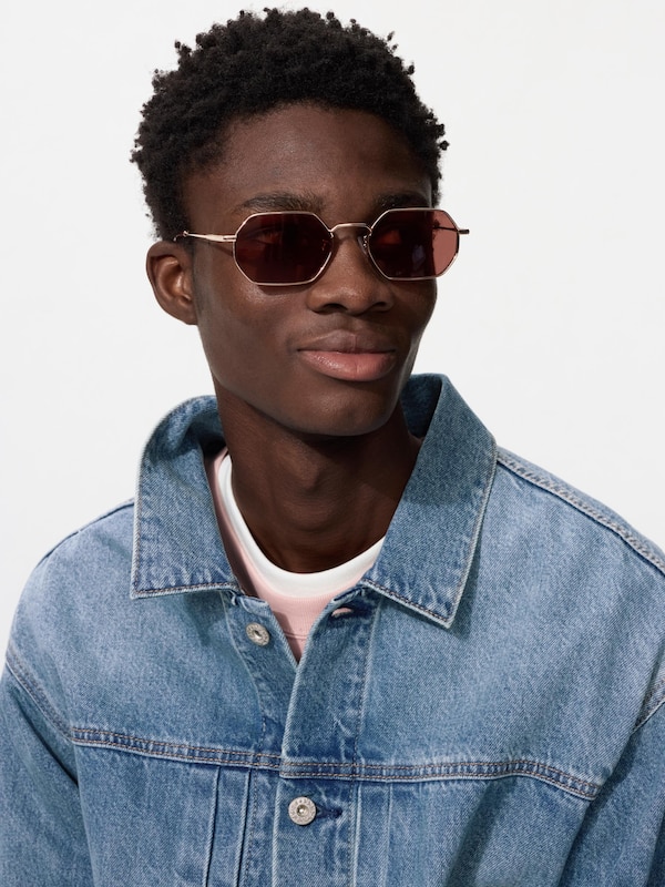 Sunglasses | Metal | Hexagon | Narrow Type