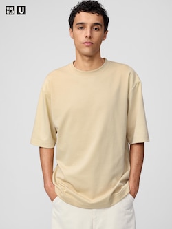 AIRism Cotton Oversized Crew Neck T-Shirt