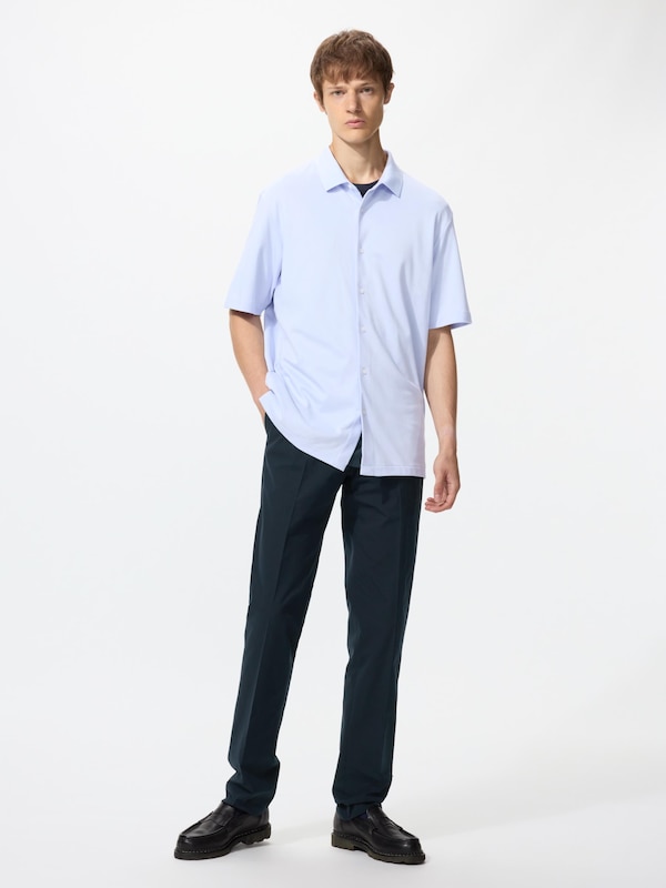 AIRism Cotton Pique Full Open Polo Shirt