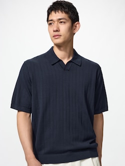 Washable Knitted Skipper Polo Sweater