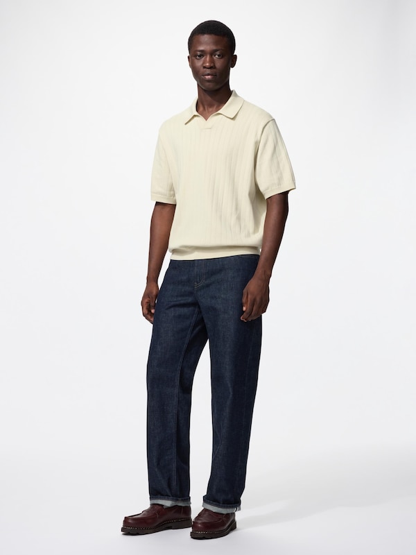Washable Knitted Skipper Polo Sweater