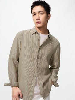 Premium Linen Shirt | Long Sleeve | Stripe