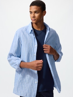Premium Linen Shirt | Long Sleeve | Stripe
