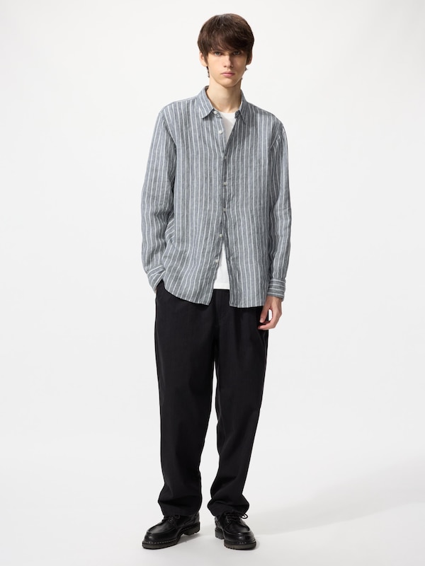 Premium Linen Shirt | Long Sleeve | Stripe