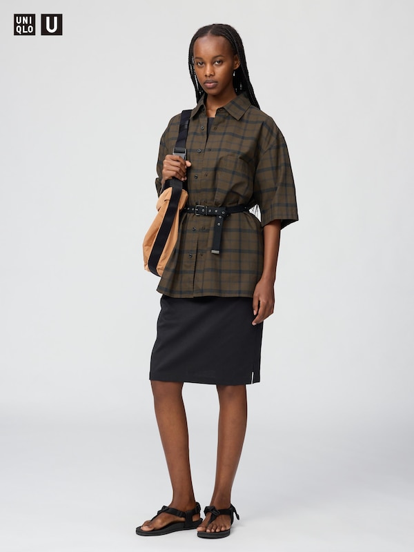 Boxy Shirt | Short Sleeve | Check