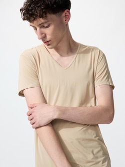 AIRism V Neck T-shirt | Short Sleeve