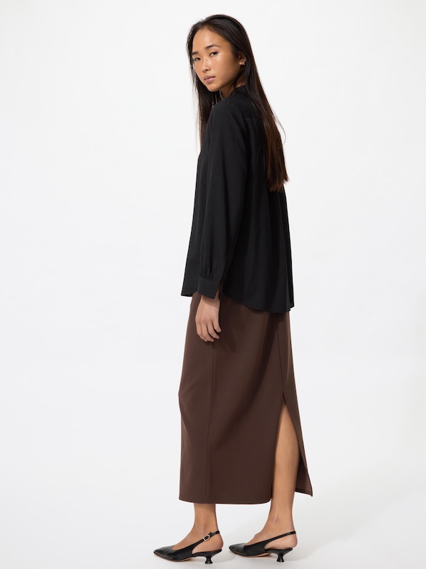 Crepe Jersey Narrow Skirt